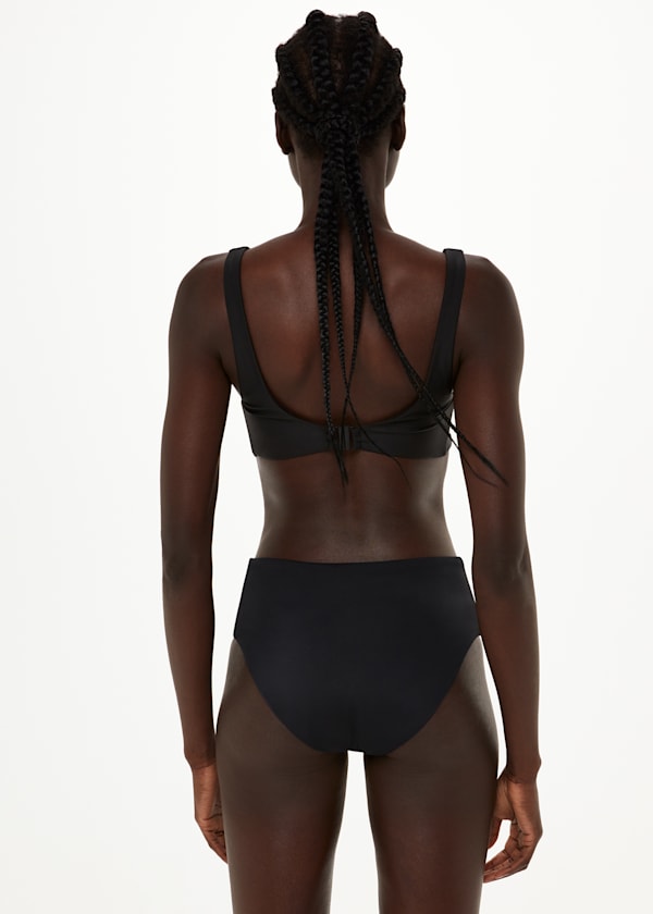 Black High Rise Bikini Bottom